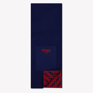 Fendi Kinder Unisex Sjaals In Navy