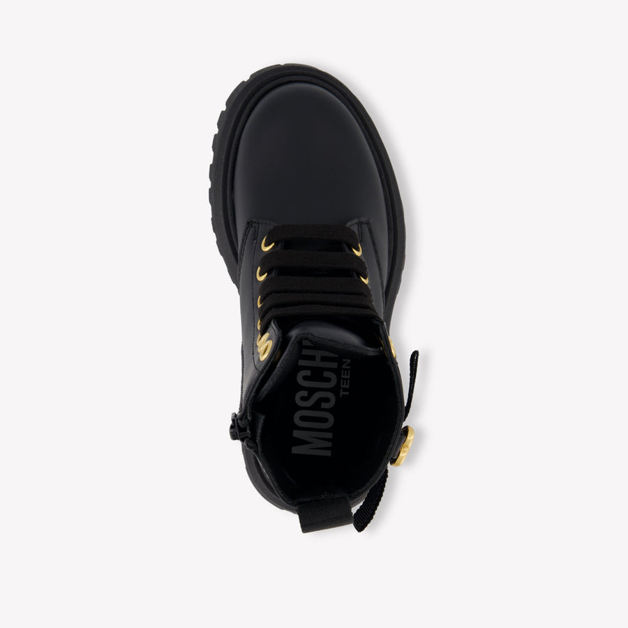 Moschino Meisjes Sneakers In Zwart