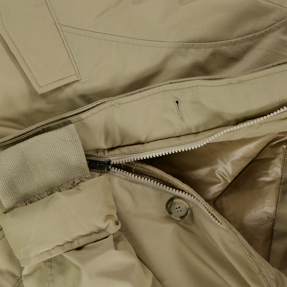 Woolrich Kids Girls Winter Coat  Beige