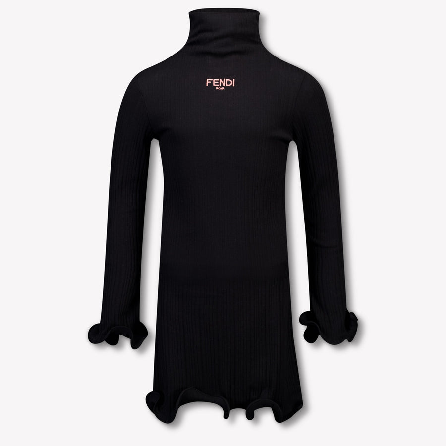 Fendi Kids Girls Dress Black