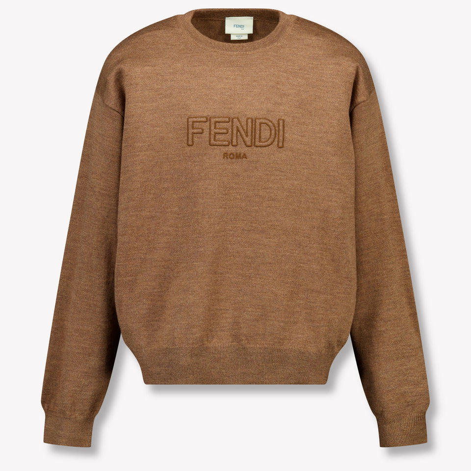 Fendi Kids Unisex Sweater  Camel