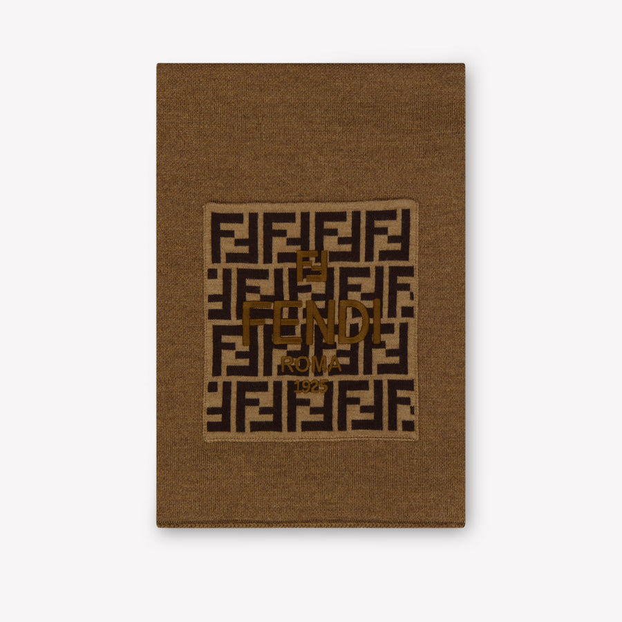 Fendi Kinder Unisex Sjaal In Camel
