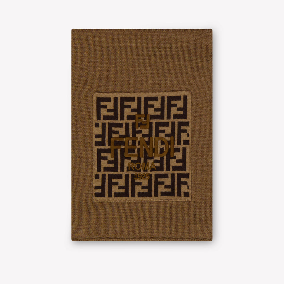 Fendi Kids Unisex Scarves  Camel