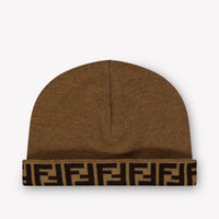 Fendi Kids Unisex Hat  Camel