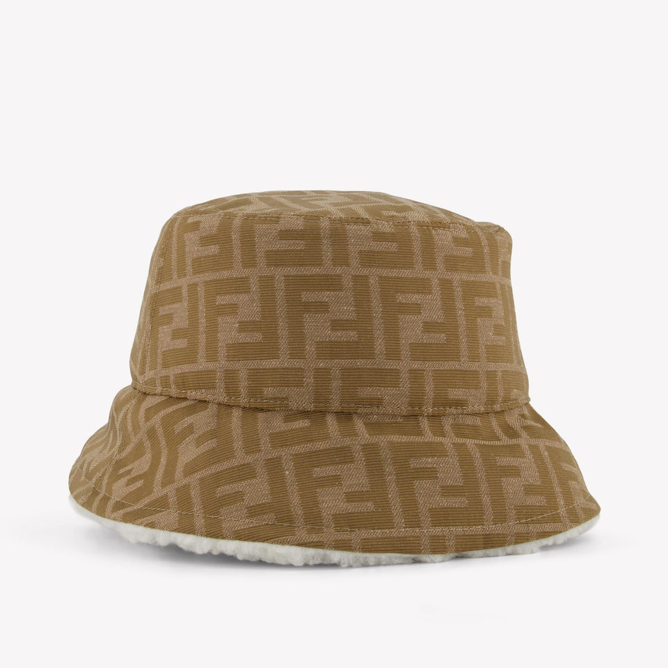 Fendi Kids Unisex Hat  Offwhite