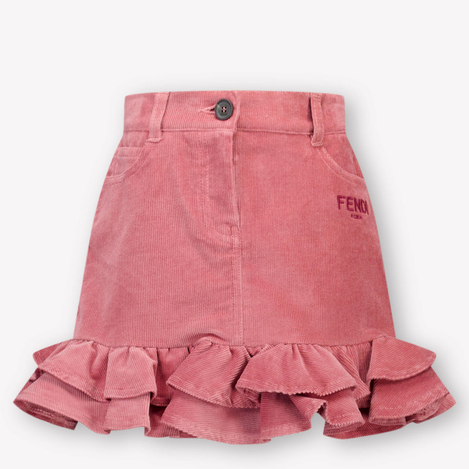 Fendi Kids Girls Skirt Pink