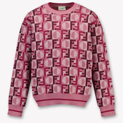 Fendi Kids Girls Sweater Pink