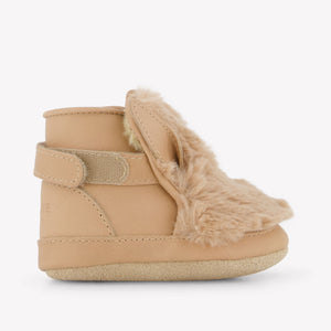 Donsje Amsterdam Fluffy Bunny Baby Meisjes Schoenen In Beige