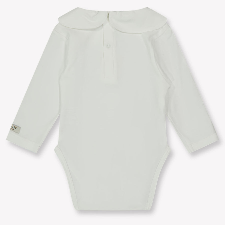 Donsje Amsterdam Fluffy Bunny Baby Meisjes Rompertje In Off White