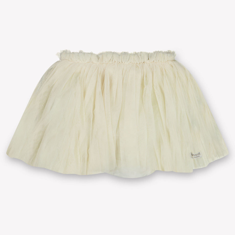 Donsje Amsterdam Rieta Baby Girls Skirt  Offwhite