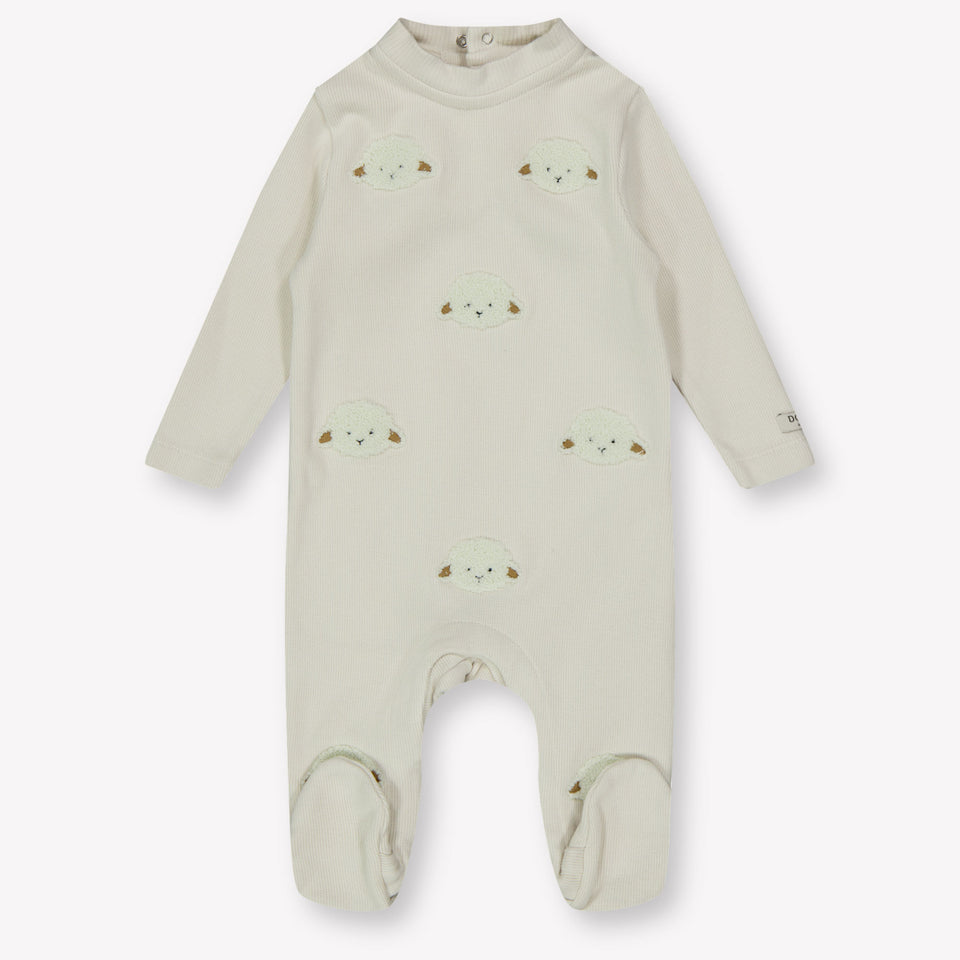 Donsje Amsterdam Baby Unisex Playsuit  Offwhite