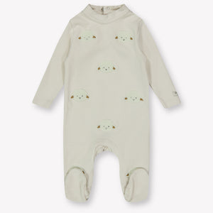 Donsje Amsterdam Baby Unisex Playsuit  Offwhite