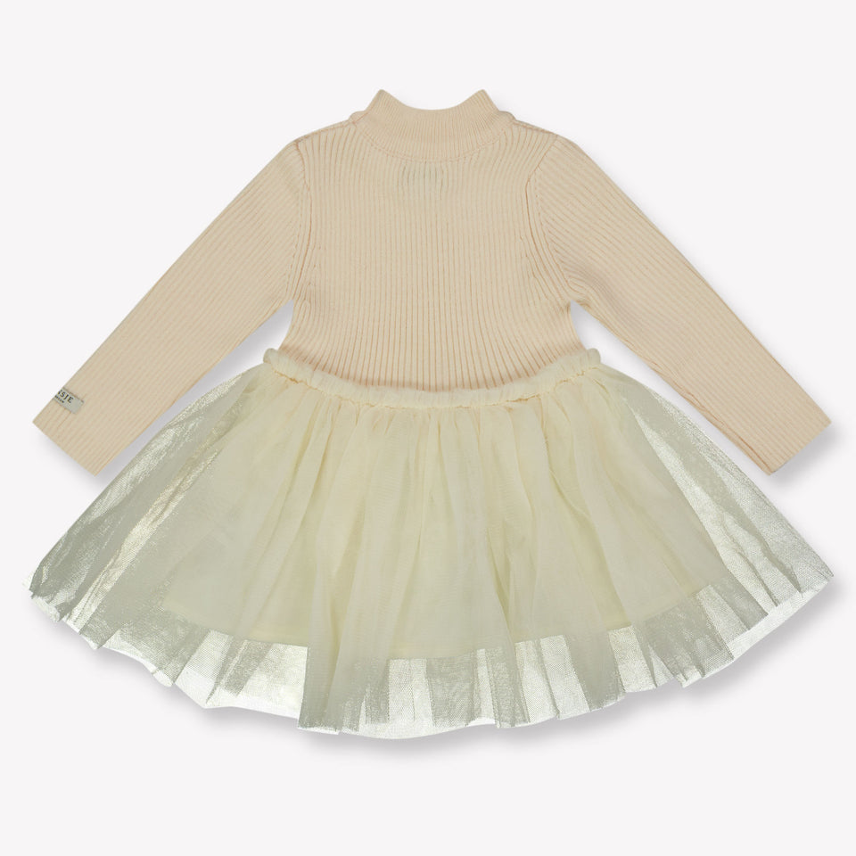 Donsje Amsterdam Lotus Baby Meisjes Jurk In Licht Roze