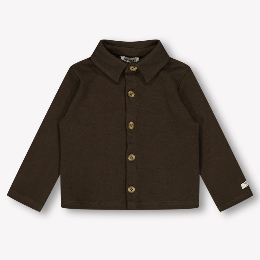 Donsje Amsterdam Baby Jongens Blouse In Bruin