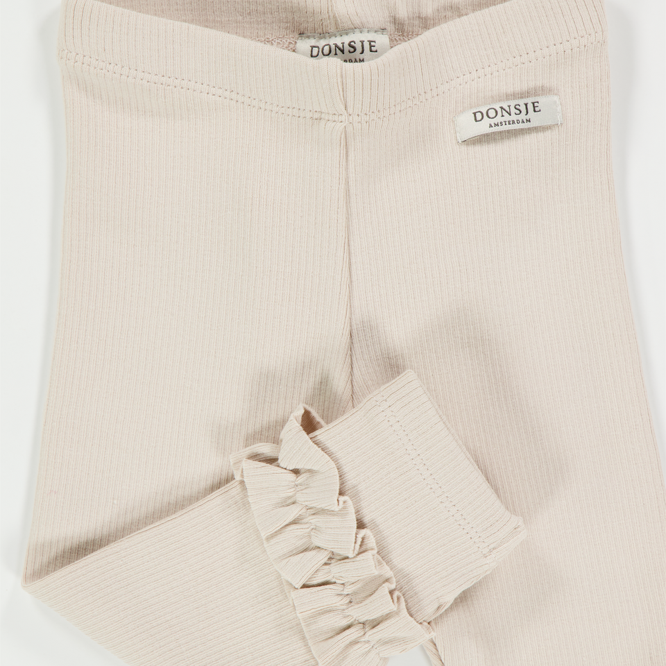 Donsje Amsterdam Marit Baby Girls Legggs  Light Beige