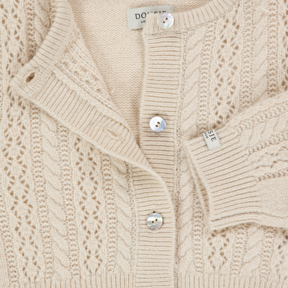 Donsje Amsterdam Danik Baby Girls Vest  Sand