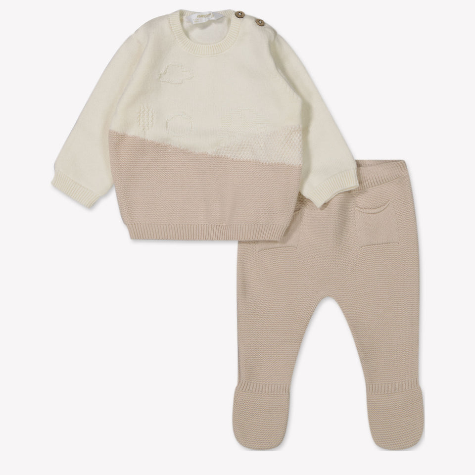 Mayoral Baby Jongens Boxpakje In Licht Beige