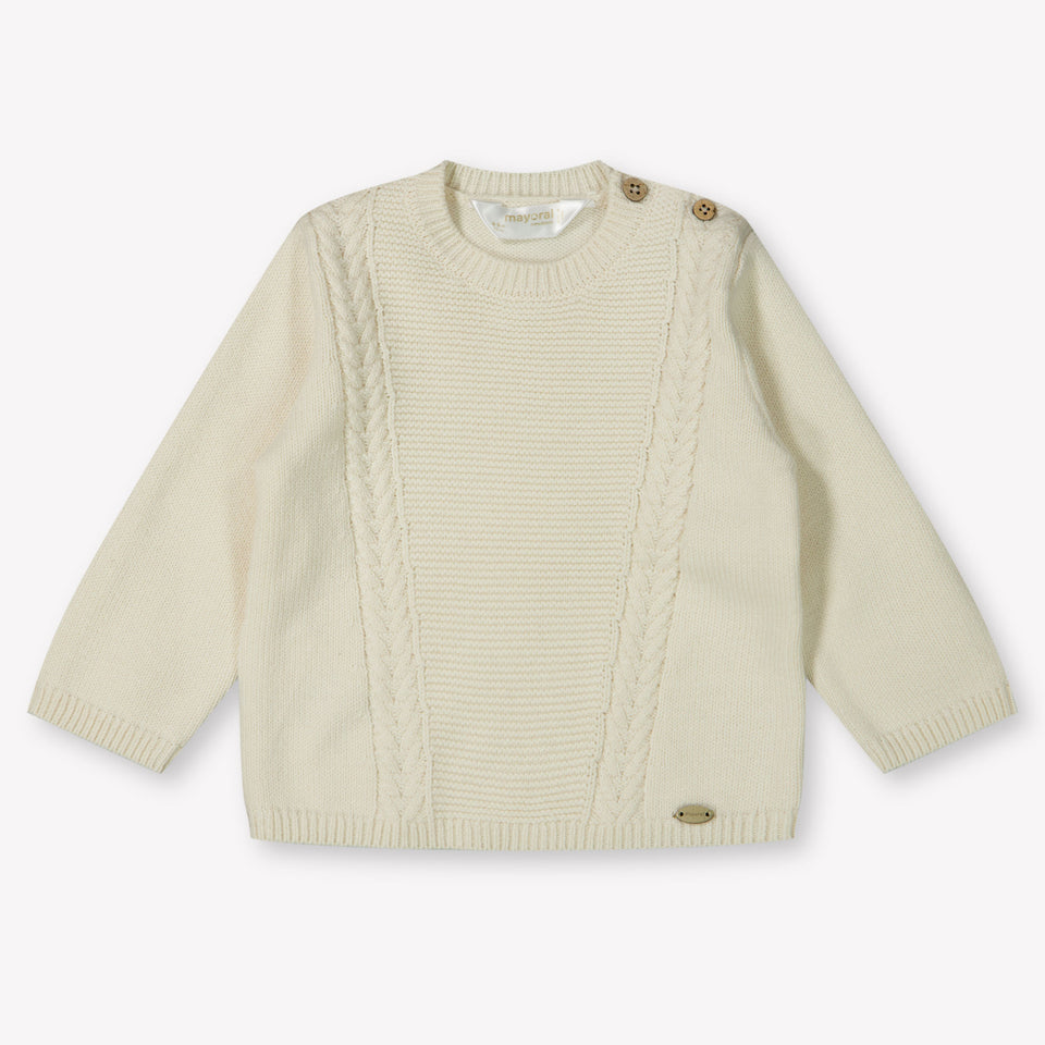 Mayoral Baby Boys Sweater  Light Beige