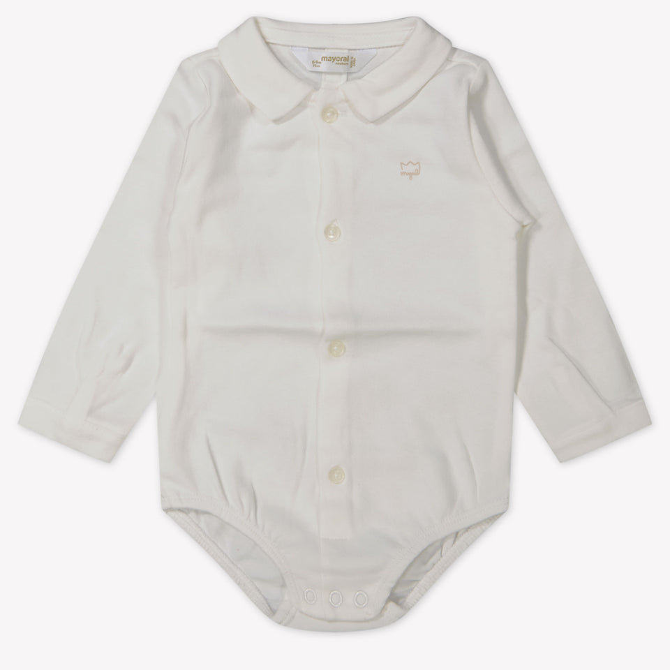 Mayoral Baby Jongens Rompertje In Off White