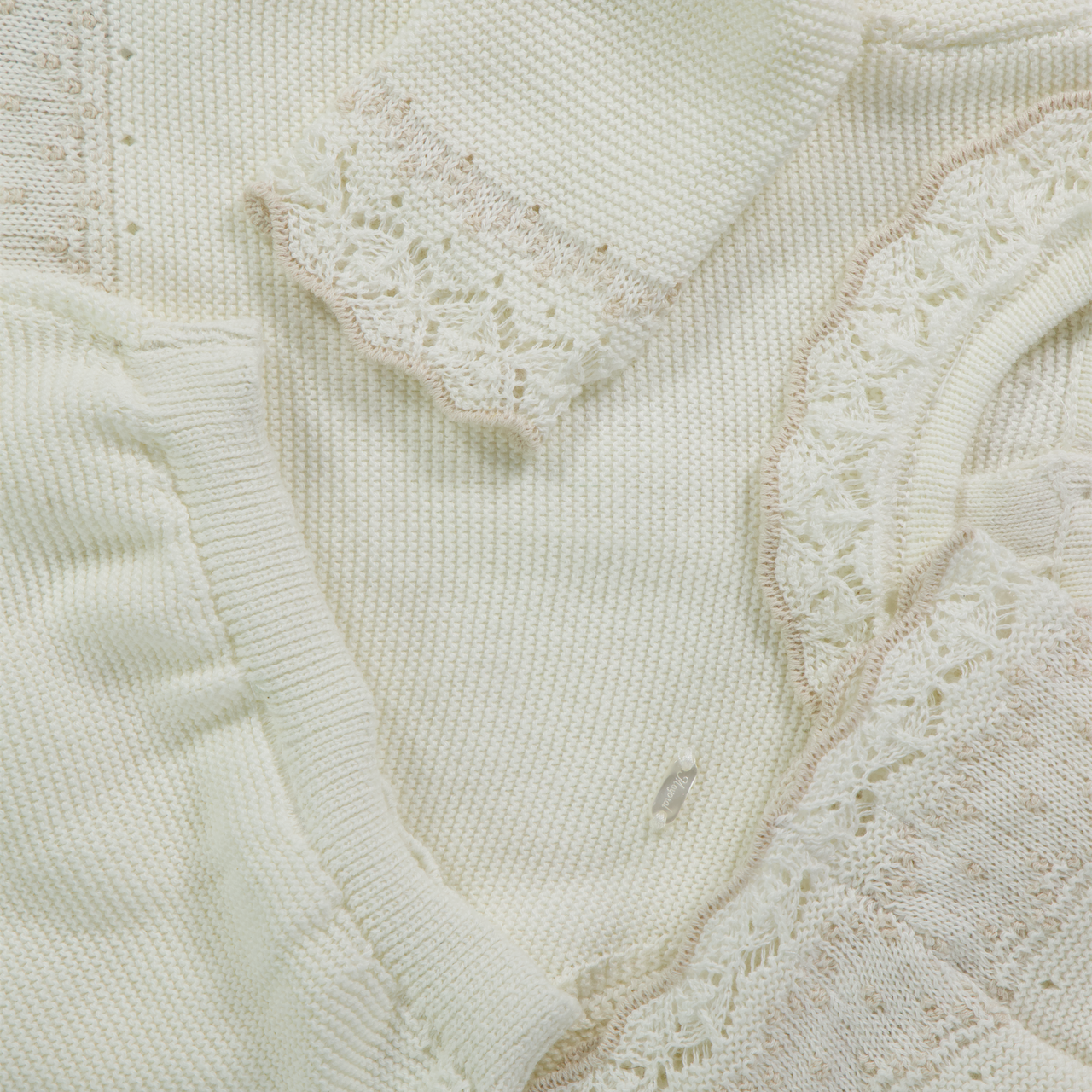 Mayoral Baby Meisjes Boxpakje In Off White