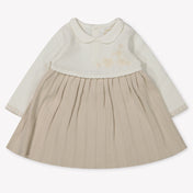 Mayoral Baby Meisjes Jurk In Licht Beige