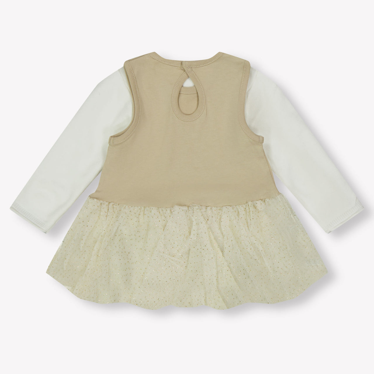 Mayoral Baby Meisjes Jurk In Off White