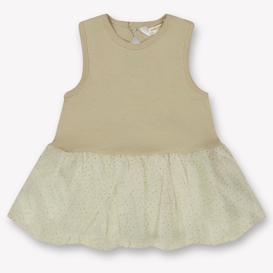 Mayoral Baby Meisjes Jurk In Off White