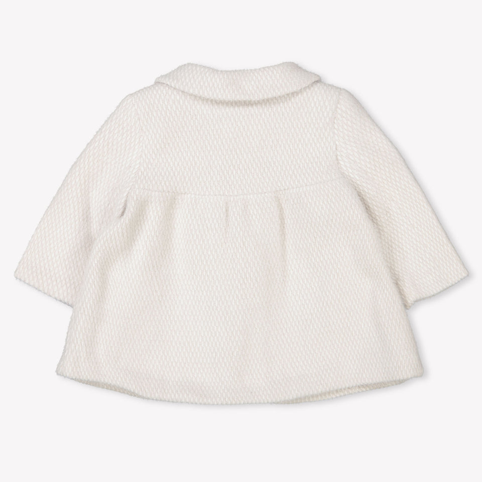 Mayoral Baby Meisjes Winterjas In Off White