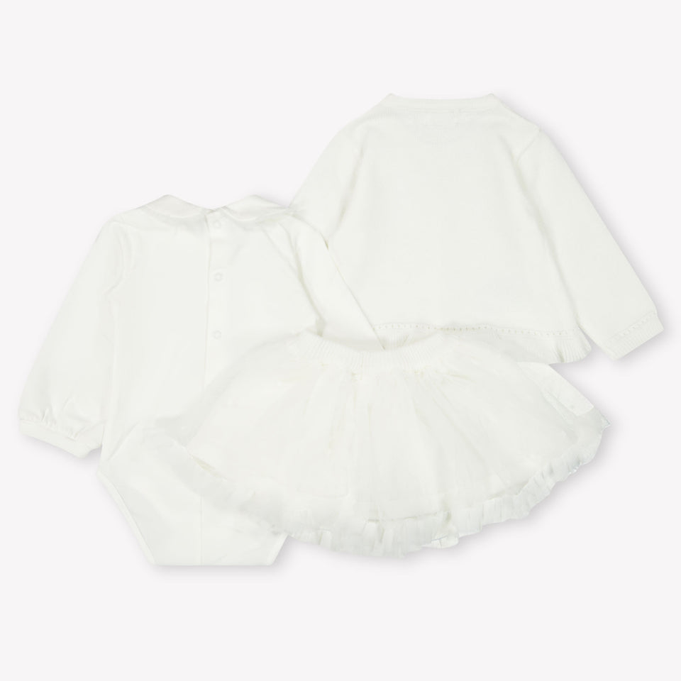Mayoral Baby Girls Set  Offwhite