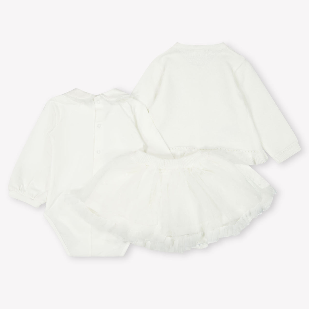 Mayoral Baby Meisjes Setje In Off White