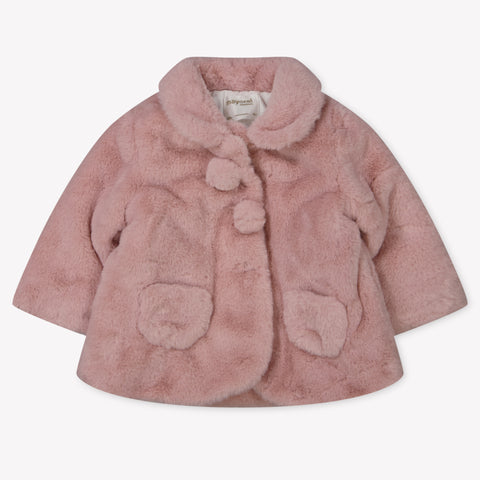 Mayoral Baby Meisjes Faux Fur Jas in Roze