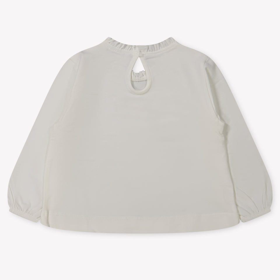 Mayoral Baby Meisjes T-Shirt In Off White