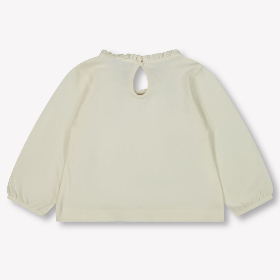 Mayoral Baby Meisjes T-Shirt In Licht Beige