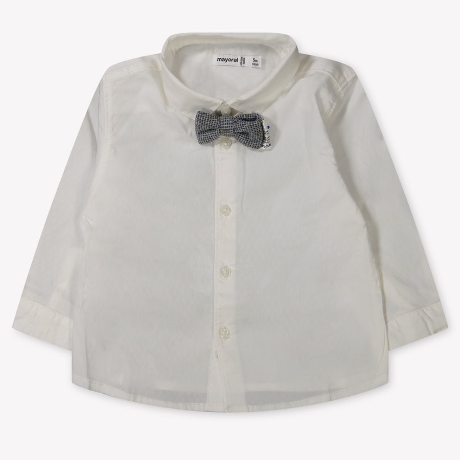 Mayoral Baby Jongens Blouse In Off White