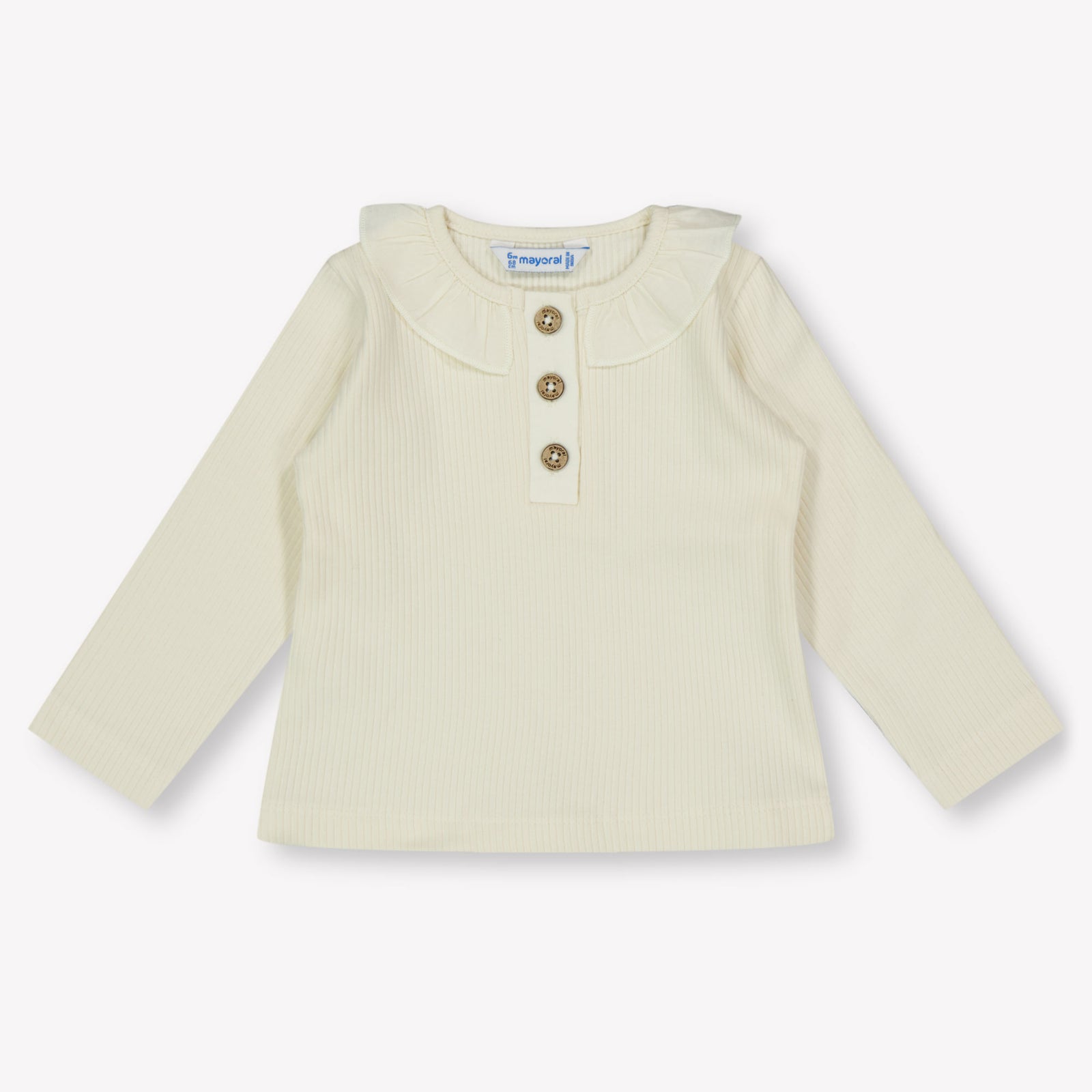 Mayoral Baby Girls Polo  Light Beige