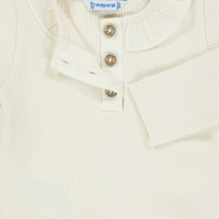 Mayoral Baby Girls Polo  Light Beige