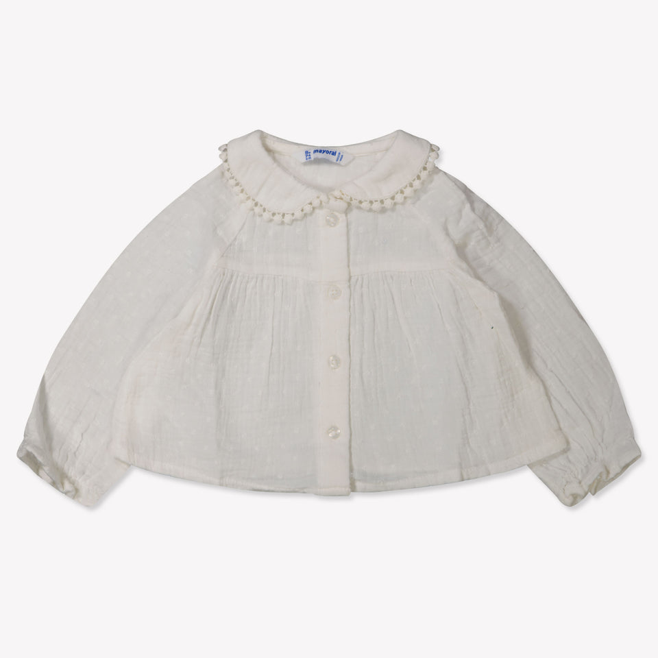 Mayoral Baby Girls Blouse  Offwhite