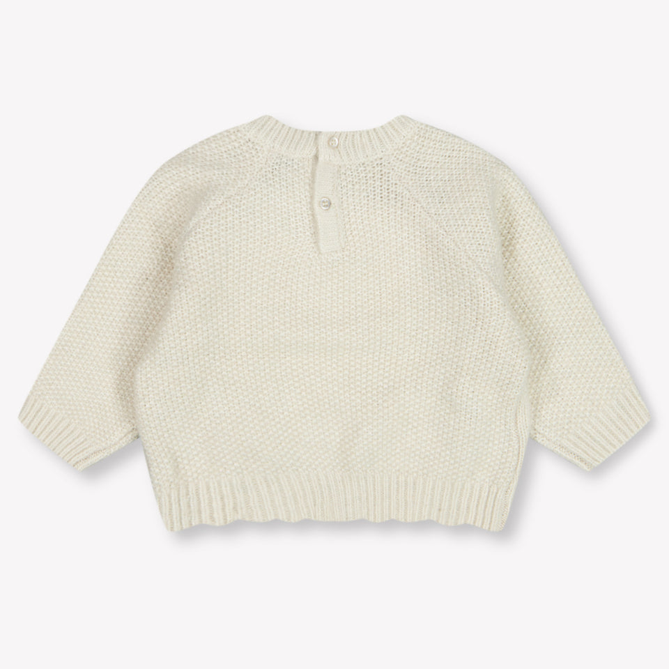 Mayoral Baby Girls Sweater  Light Beige
