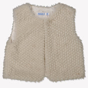 Mayoral Baby Girls Body Warmer  Light Beige