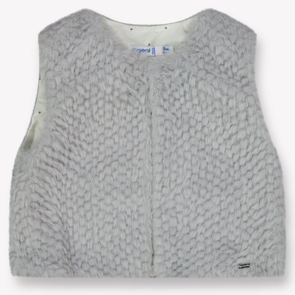 Mayoral Baby Meisjes Bodywarmer In Licht Grijs