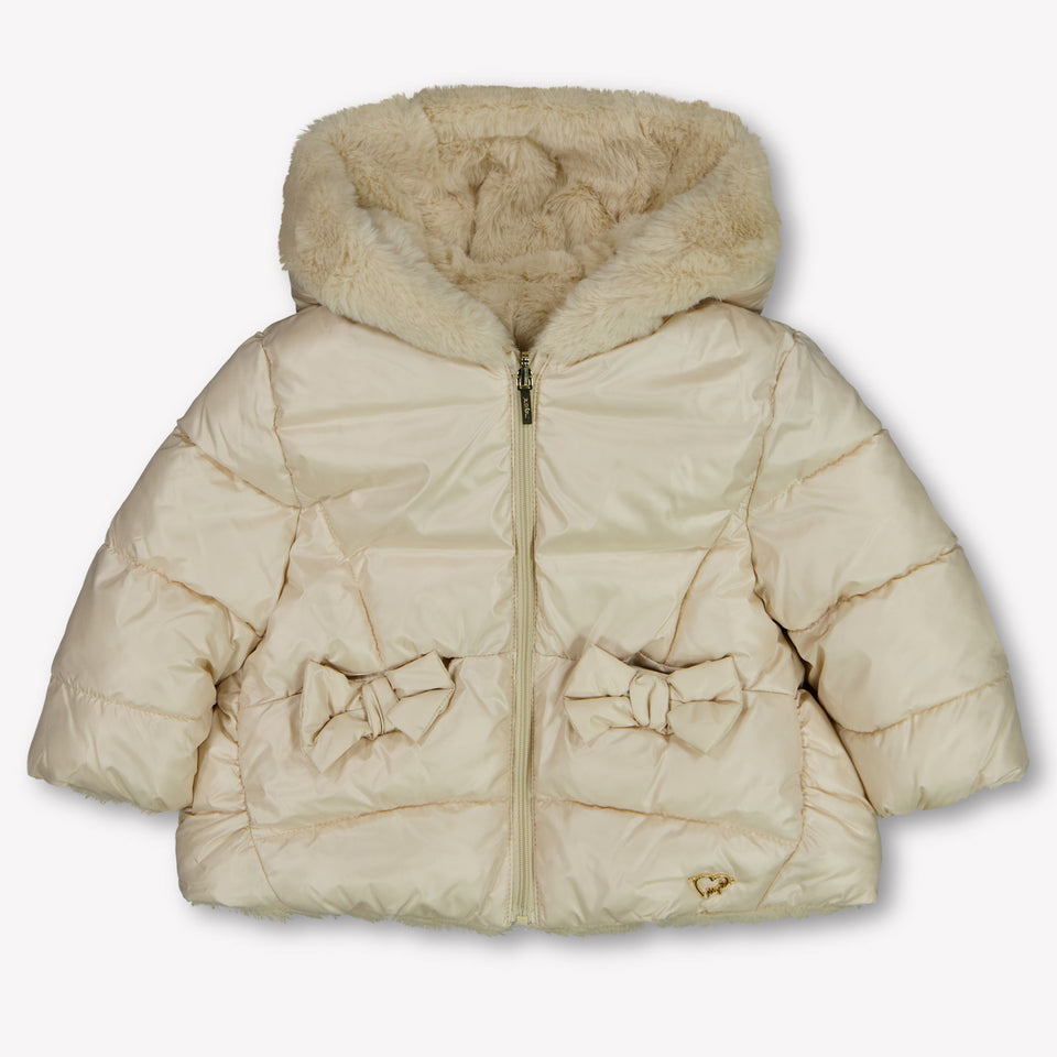 Mayoral Baby Girls Winter coat In Light Beige