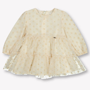 Mayoral Baby Meisjes Jurk In Off White