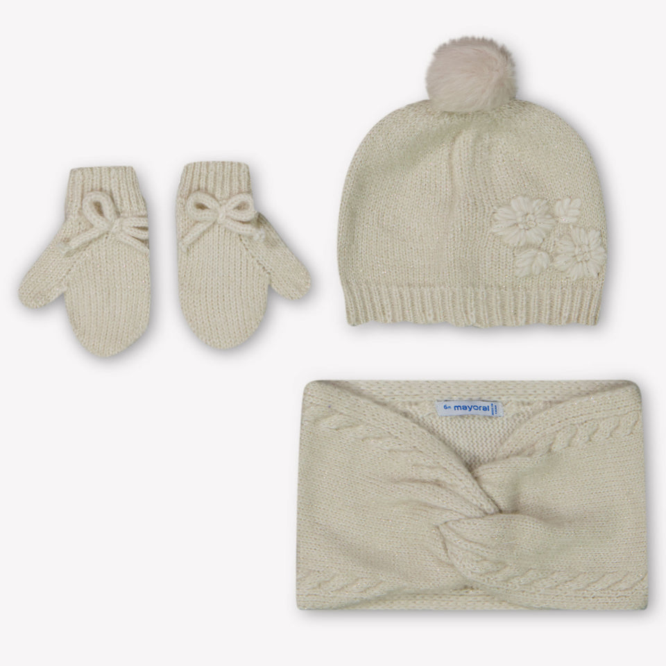 Mayoral Baby Girls Hat  Light Beige
