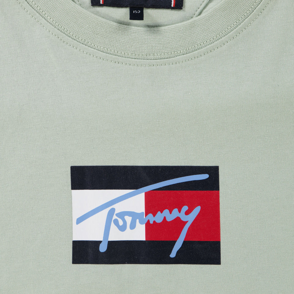 Tommy Hilfiger Kids Boys  T-Shirt Light Green