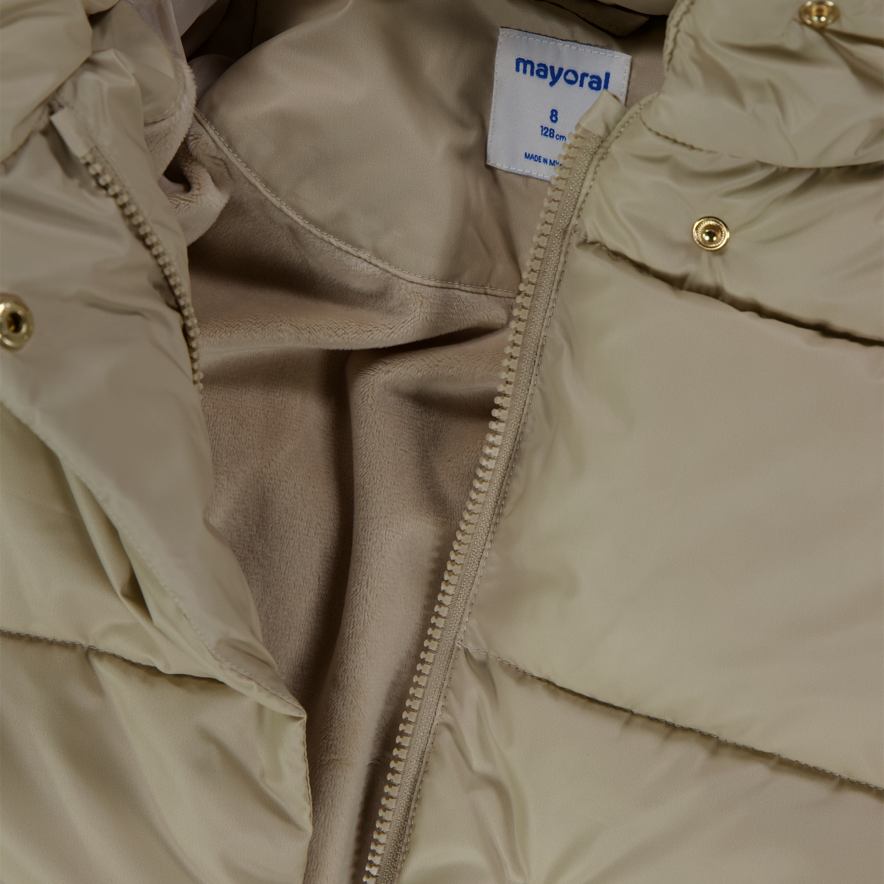 Mayoral Kinder Meisjes Winterjassen In Beige