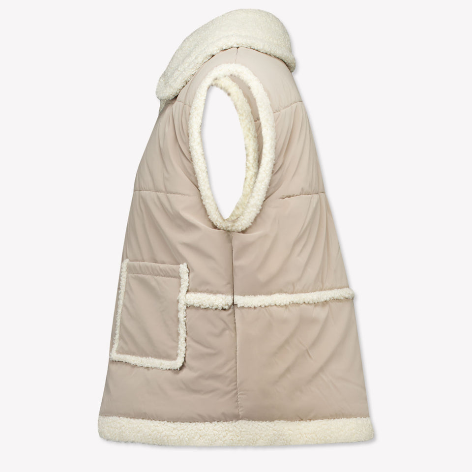 Mayoral Kids Girls Vest Beige