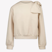 Mayoral Kids Girls Sweater in Light Beige
