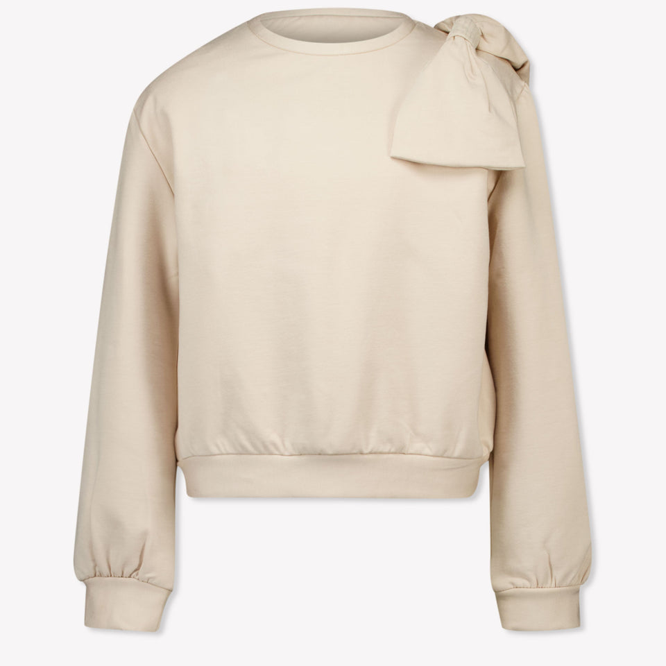 Mayoral Kids Girls Sweater in Light Beige