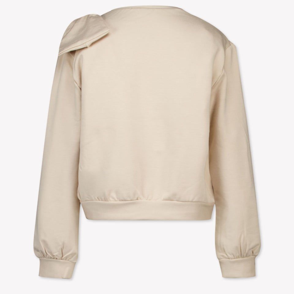 Mayoral Kids Girls Sweater in Light Beige
