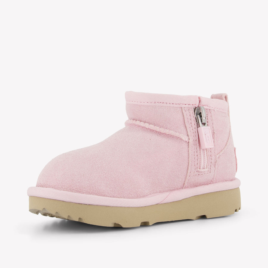 UGG Ultra mini Girls Boots In Light Pink